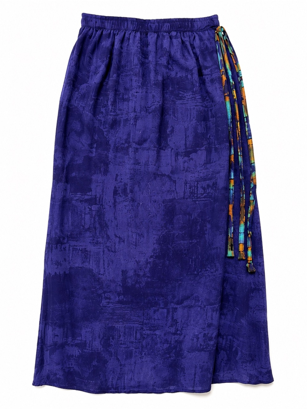 Vintage Marsha Brander Componix Purple Maxi Skirt Size 10 Rayon Artwear 90s